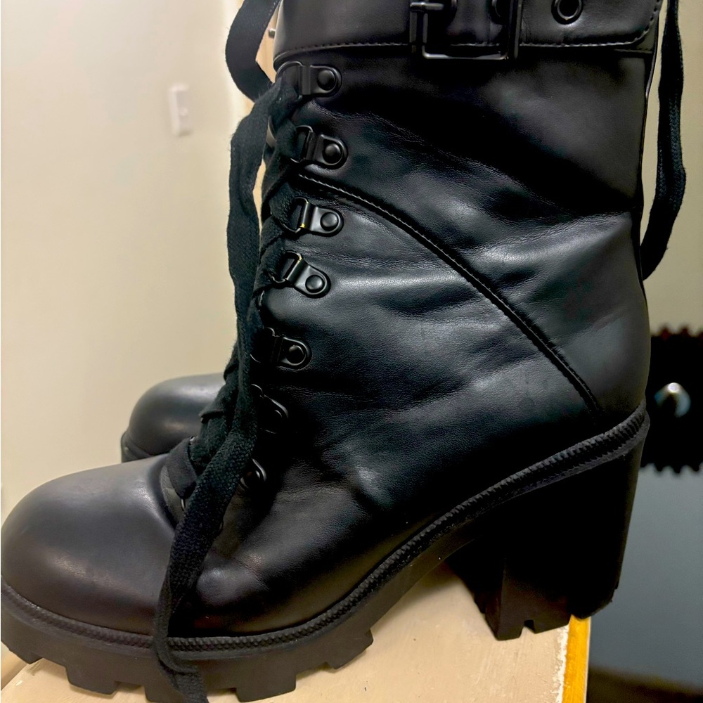 Black Leather Women's Boots